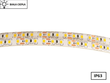 Taśma LED 2835 SMD600 48W-9,6W/1m 12V IP63 3000K 600lm/1m rolka 5m