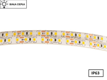 Taśma LED 2835 SMD600 48W-9,6W/1m 12V IP63 3000K 600lm/1m rolka 5m