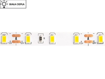 Taśma LED 5630 SMD300 95W-19W/1m 12V IP20 3000K 1550lm/1m rolka 5m